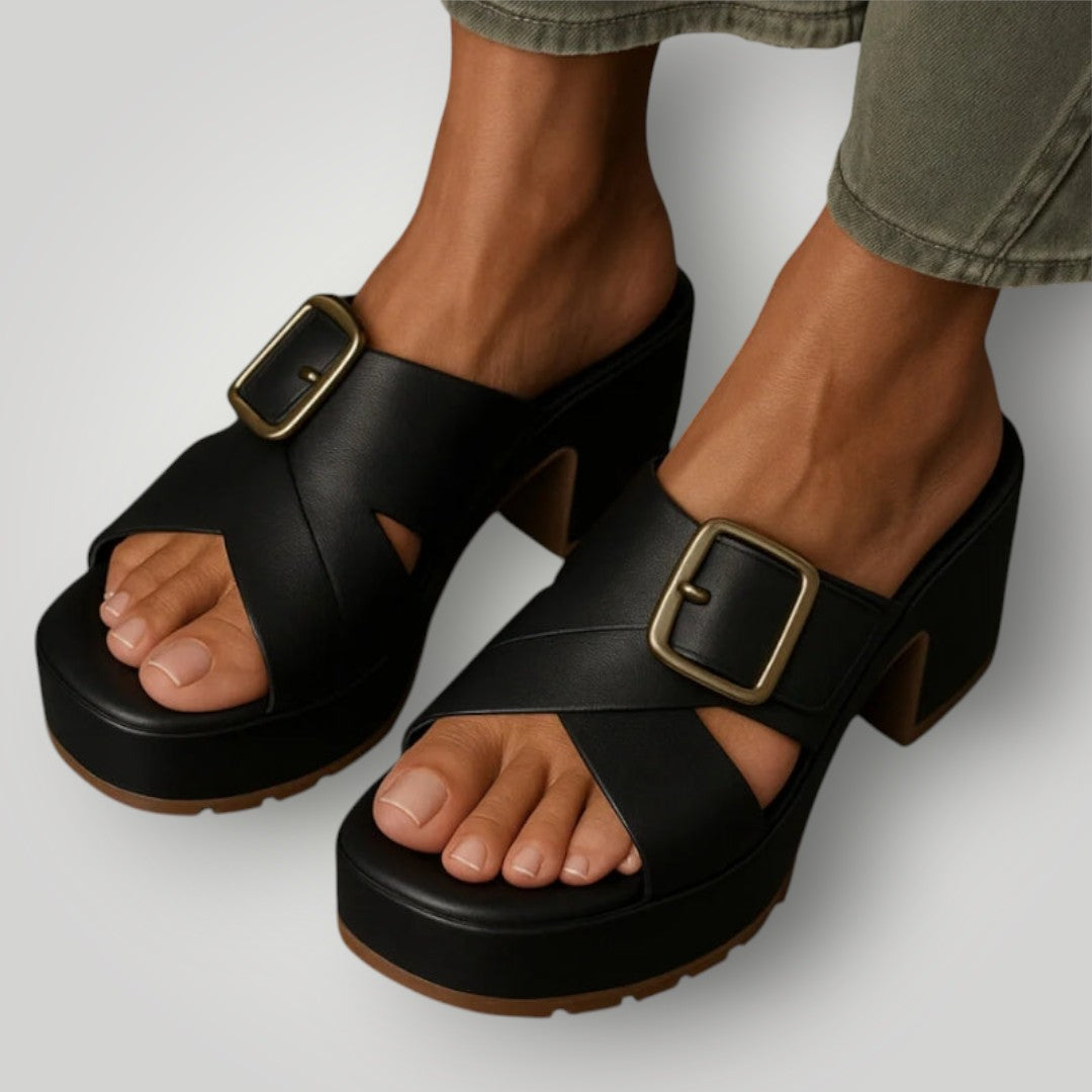 Orthopedische Sandalen Dames met Crisscross Riemen