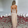 Satin Dress Summer Elegant XV (Apricot)