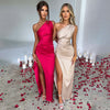 Satin Dress Summer Elegant XV (Apricot)