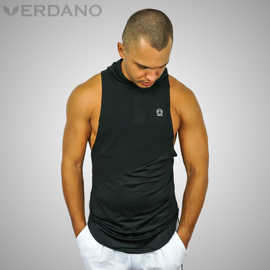 Heren Sportkleding Tanktop Zwart Comfortabel